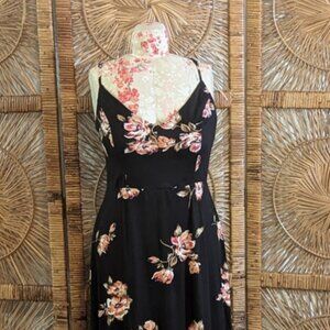 Nine Britton Willow Brushed Knit Floral Maxi Dress EUC Sz XL